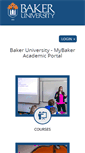 Mobile Screenshot of my.bakeru.edu
